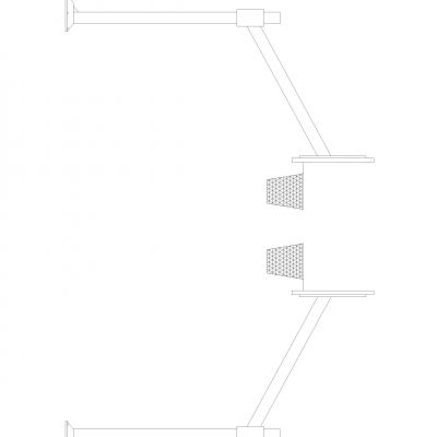篮球箍杆Cad图纸