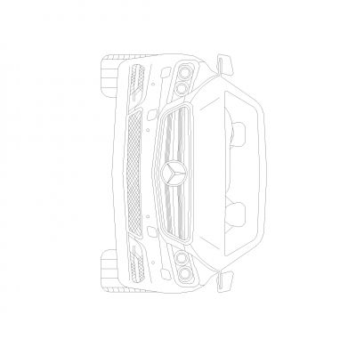 奔驰汽车2D制图