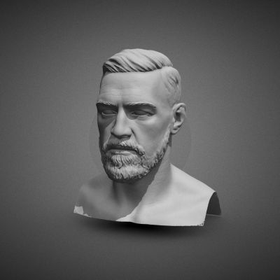 石膏头像雕塑