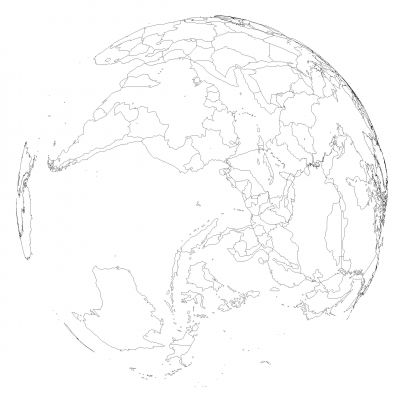 世界地图3D地图Dwg下载