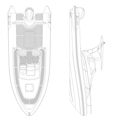 摩托艇图纸下载