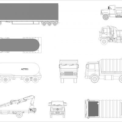 卡车Cads块集Dwg下载