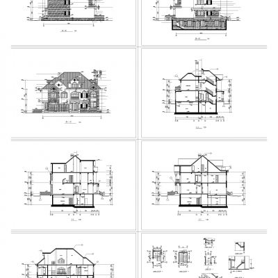 别墅建筑工程图纸下载