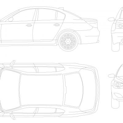 宝马M5图纸下载