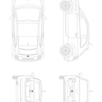 菲亚特500图纸下载