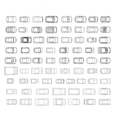 各种汽车Cad块Dwg下载