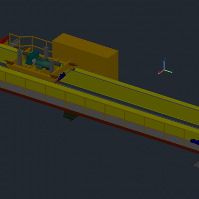 起重机桥架三维Autocad图纸