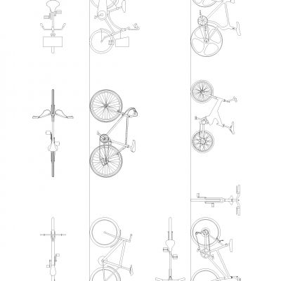 自行车Cads块Dwg下载