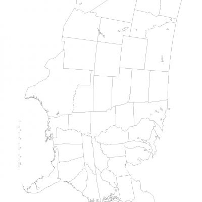 美国地图Dwg下载