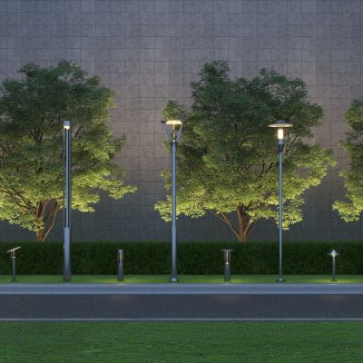 现代庭院灯_高杆灯_景观灯