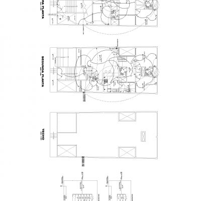 电气i̇nstallations房屋Dwg文件的