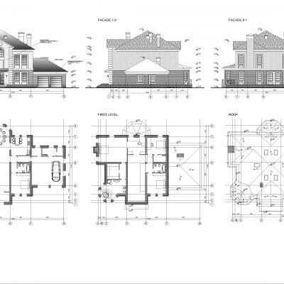 家庭住宅详细图纸下载