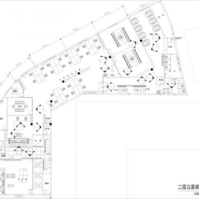 豪华办公室Cad图纸