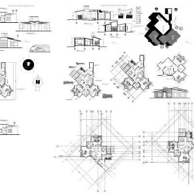 现代生物气候家居图纸