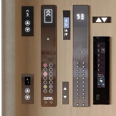  电梯开关 电梯按钮 外呼盒 电梯召唤按键开关 楼层显示器