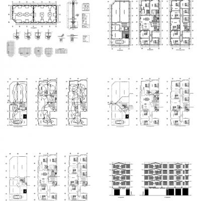 多户住宅电气建筑完整项目图纸