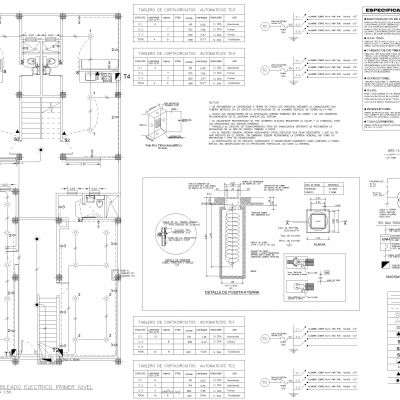 工作室公寓电气平面图Dwg文件