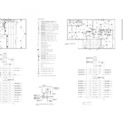 住宅电气项目2层Dwg文件