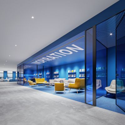 现代办公休息区