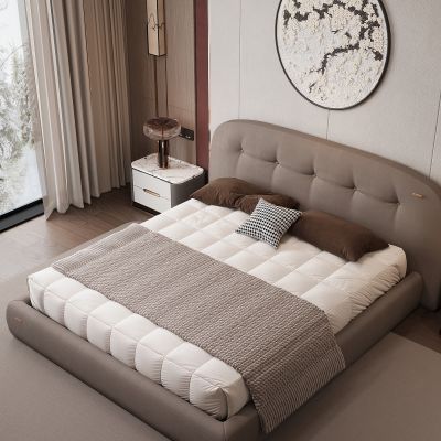 现代家居卧室 双人床 衣柜 梳妆台 主卧 饰品摆件