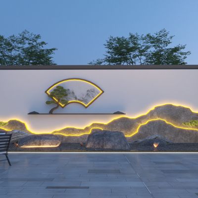 新中式中式景墙