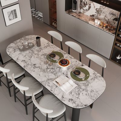 现代餐厅 餐边柜 餐桌椅 酒柜  餐桌