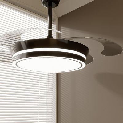 现代风扇灯 轻奢吊扇灯 电扇吊灯 餐厅风扇灯
