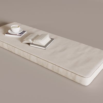 现代奶油风坐垫 飘窗坐垫 榻榻米坐垫 布艺软包软饰 书本书籍咖啡