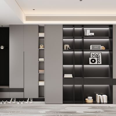 现代书柜 鞋柜 展示柜 开放式书柜