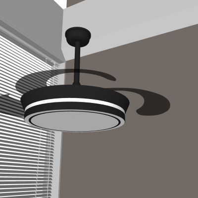 现代风扇灯 轻奢吊扇灯 电扇吊灯 餐厅风扇灯