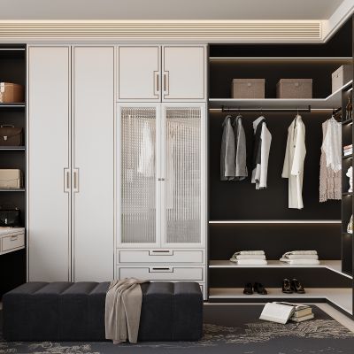 现代衣柜 梳妆台 现代衣帽间衣柜 服饰包包 衣服 箱包