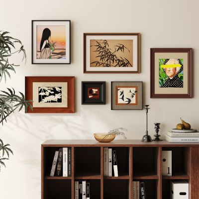  现代中古风挂画 陈设饰品 