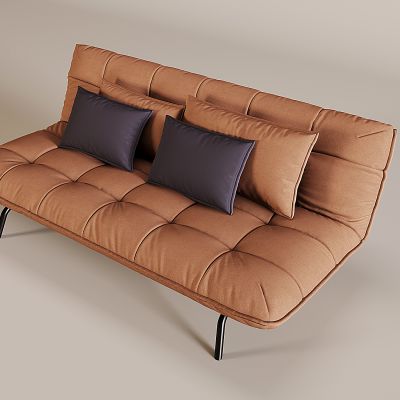 北欧简约沙发 现代轻奢可折叠沙发 免洗科技布沙发 懒人布艺沙发抱枕