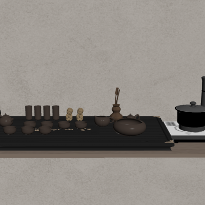 中式高端紫砂功夫茶具套装 茶盘 轻奢茶壶盖碗茶杯礼盒 电热烧水壶 电磁茶炉