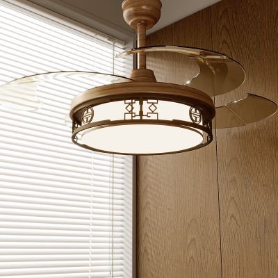 新中式风扇灯 中式吊扇灯 电扇吊灯 餐厅风扇灯