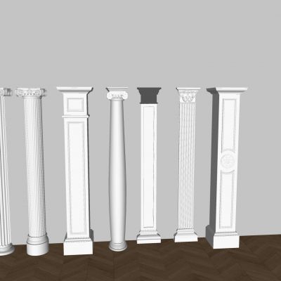 欧式古典罗马柱 简欧柱子 雕花柱头柱子 圆柱 方柱 罗马柱
