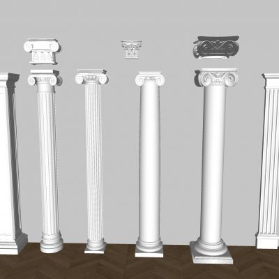 欧式古典罗马柱 简欧柱子 雕花柱头柱子 圆柱
