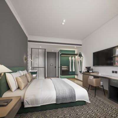 现代酒店客房 大床房