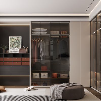 现代衣柜 梳妆台 现代衣帽间衣柜 服饰包包 衣服 箱包