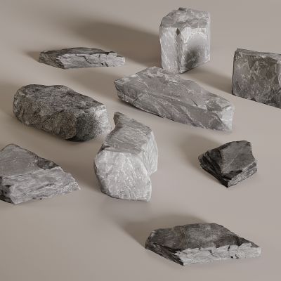  现代石头 景观石 岩石 石块
