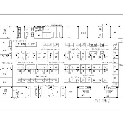 农贸市场CAD平面图