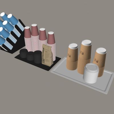 现代杯子 一次性纸杯水杯 纸杯架 奶茶杯咖啡杯饮料杯