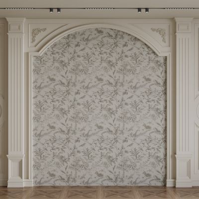法式背景墙 法式护墙板 法式雕花线条