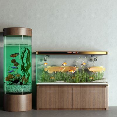 中式鱼缸 水族箱