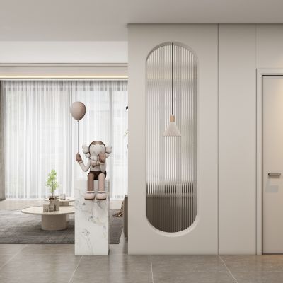 现代玄关过道 隔断