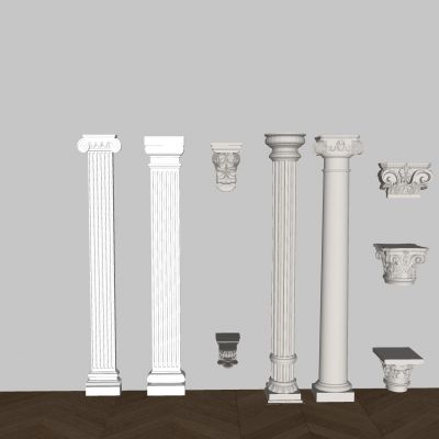 欧式罗马柱 简欧柱子罗马柱 雕花柱头柱子 圆柱方柱