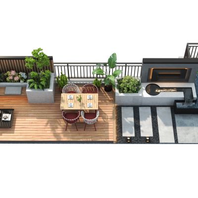 现代露台景观