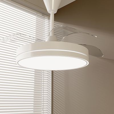 现代奶油风扇灯 风扇吊灯 吊扇灯 餐厅风扇灯