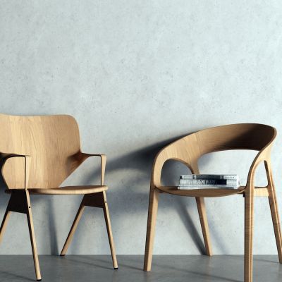 现代原木椅