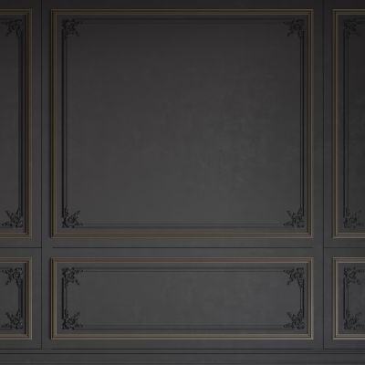 法式背景墙 法式护墙板 法式雕花线条